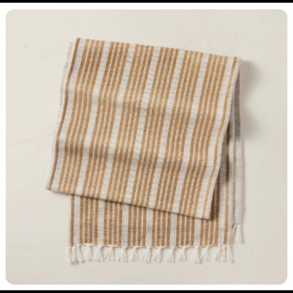 HEARTH & HAND Jute Striped Table Runner - Picture 1 of 3